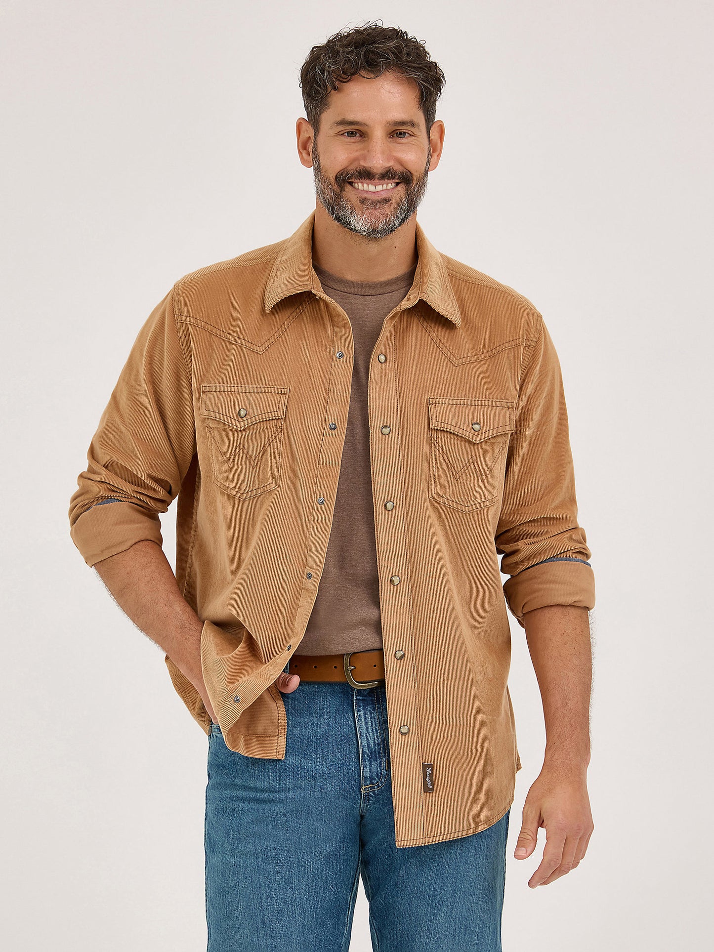 Wrangler Corduroy Snap Up Sandy