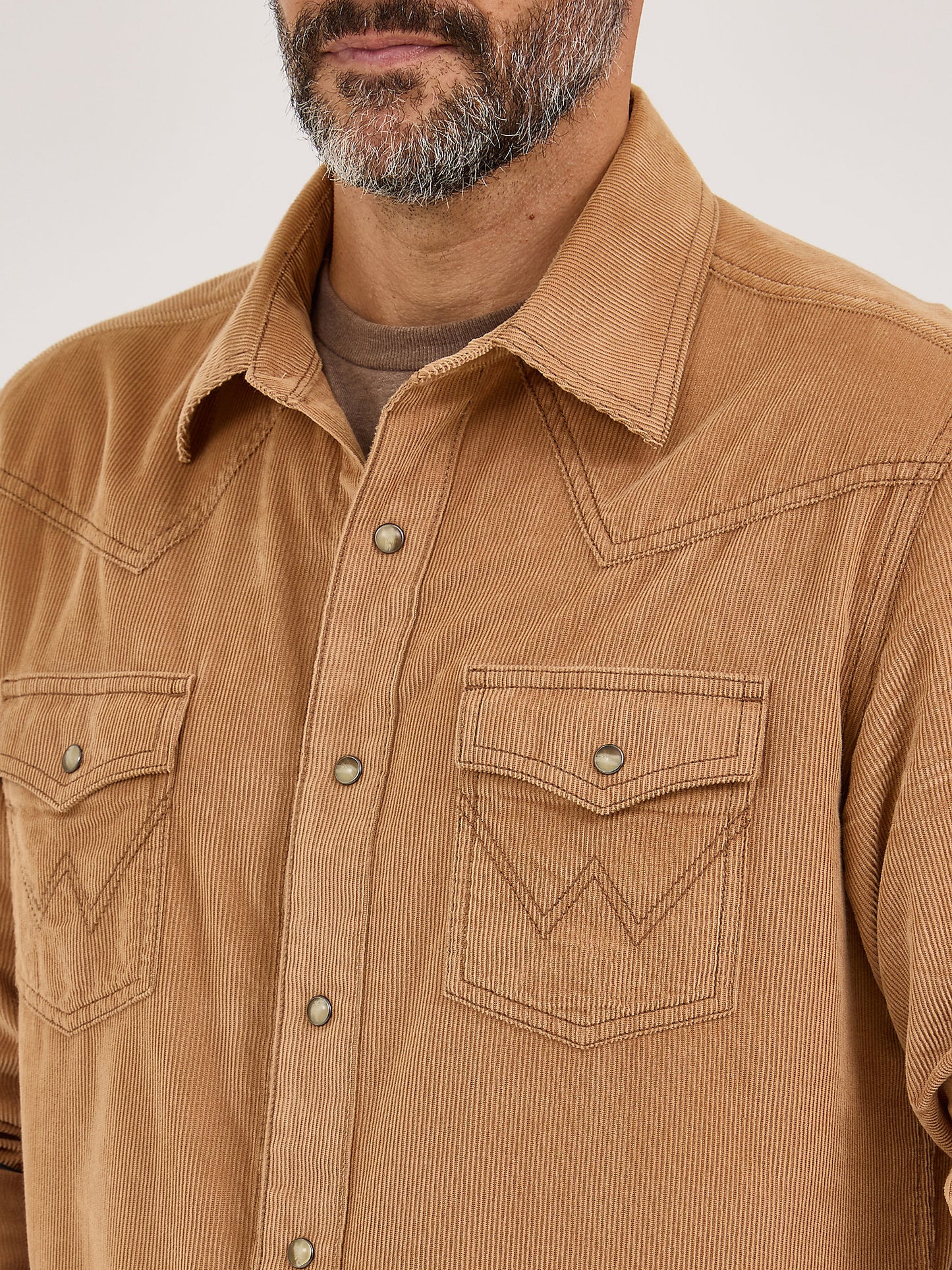 Wrangler Corduroy Snap Up Sandy