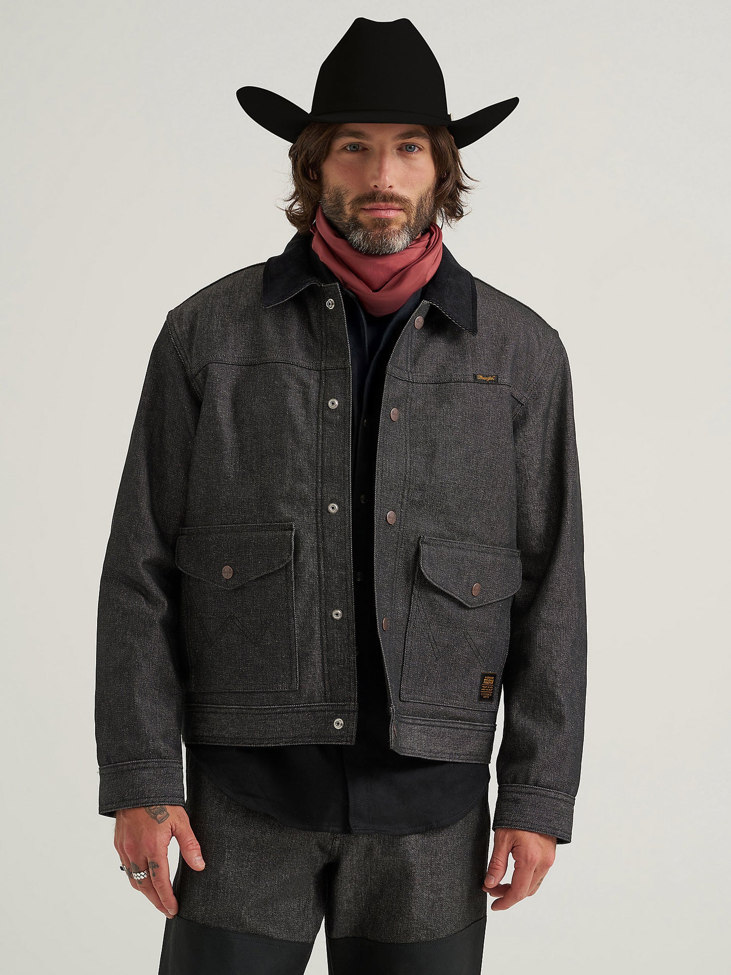 Wrangler Filson Black Denim Work Jacket