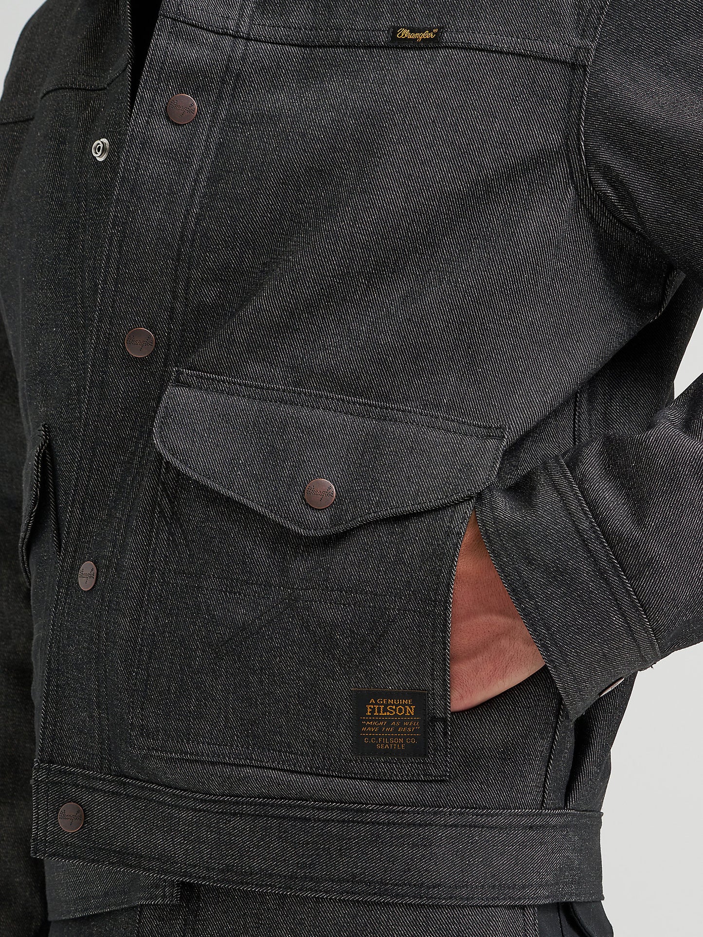 Wrangler Filson Black Denim Work Jacket