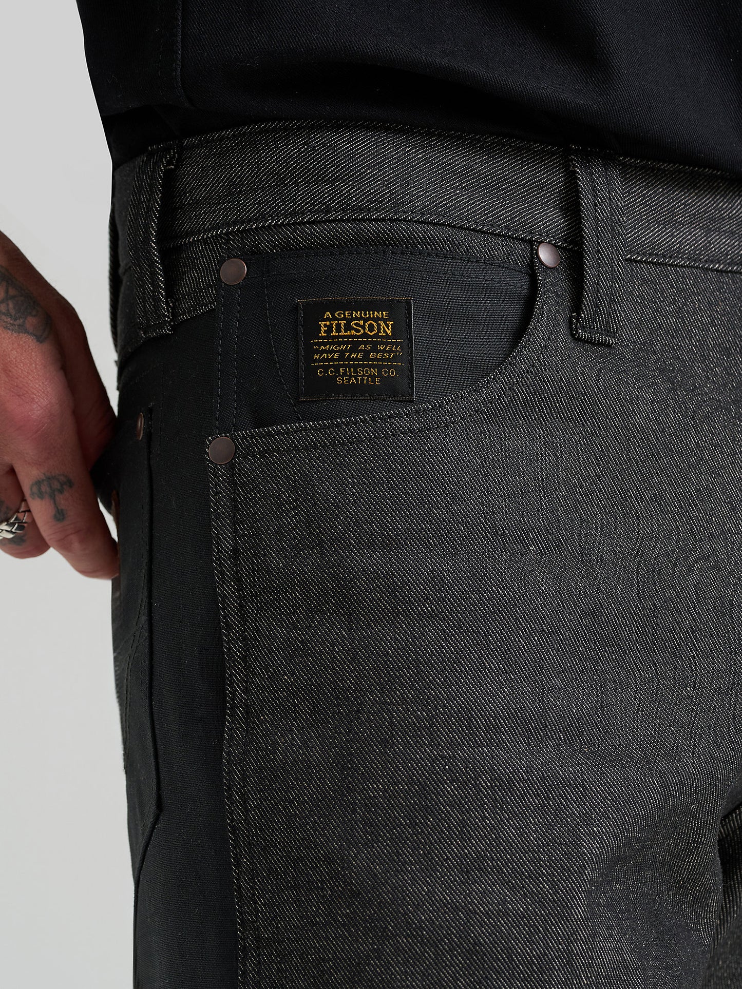 Wrangler Filson Two Tone Adventure Jean Black