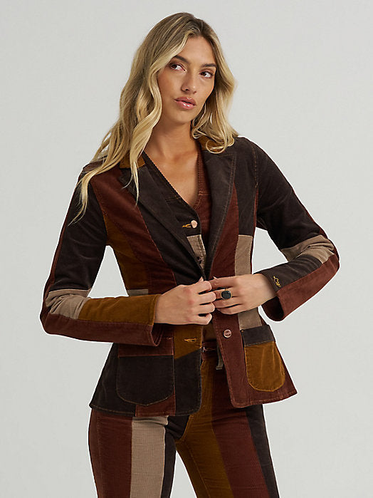Wrangler Lainey Wilson Corduroy Patchwork Blazer