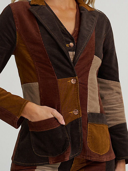 Wrangler Lainey Wilson Corduroy Patchwork Blazer