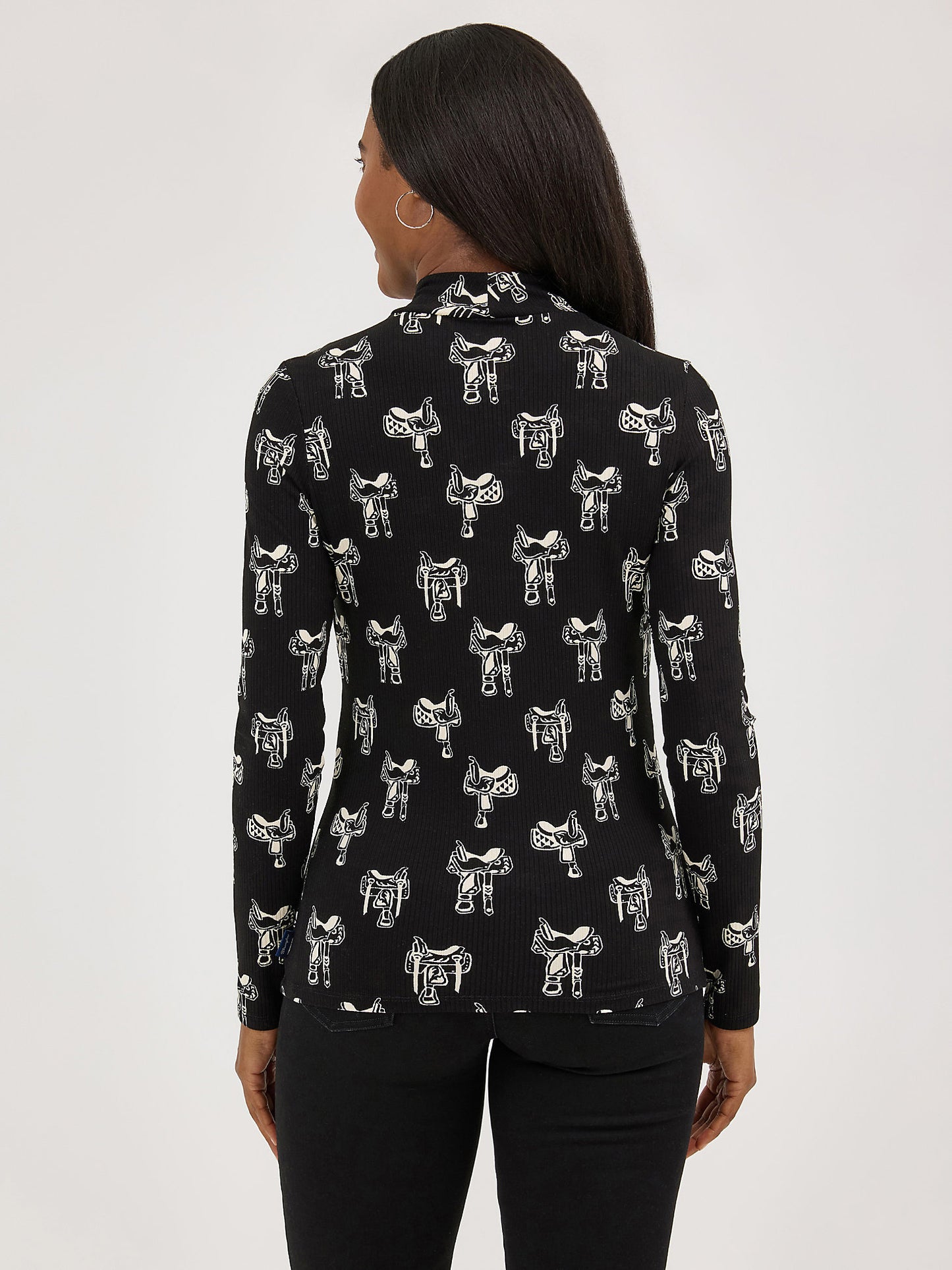 Wrangler Saddles Women's Mock Neck