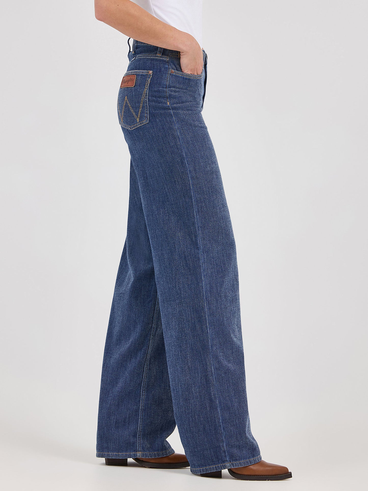 Wrangler Punchy Sueded Wide Leg