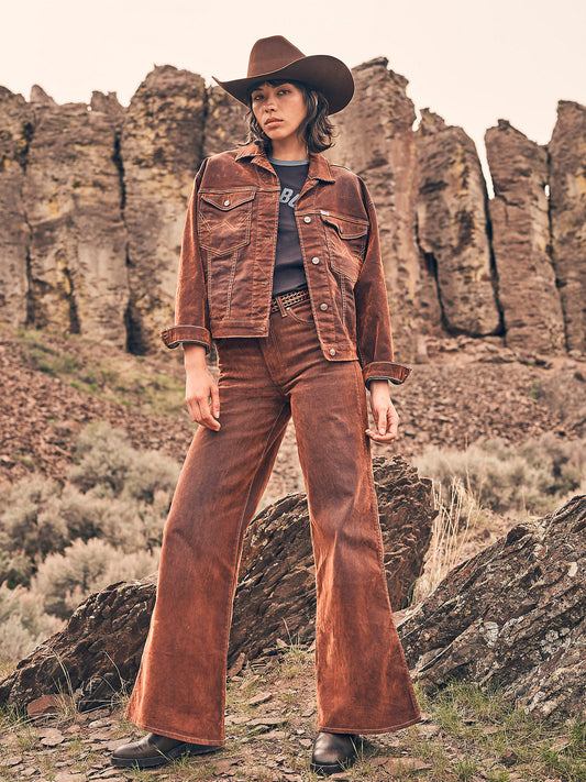 Wrangler Punchy Cinnamon Wide Leg