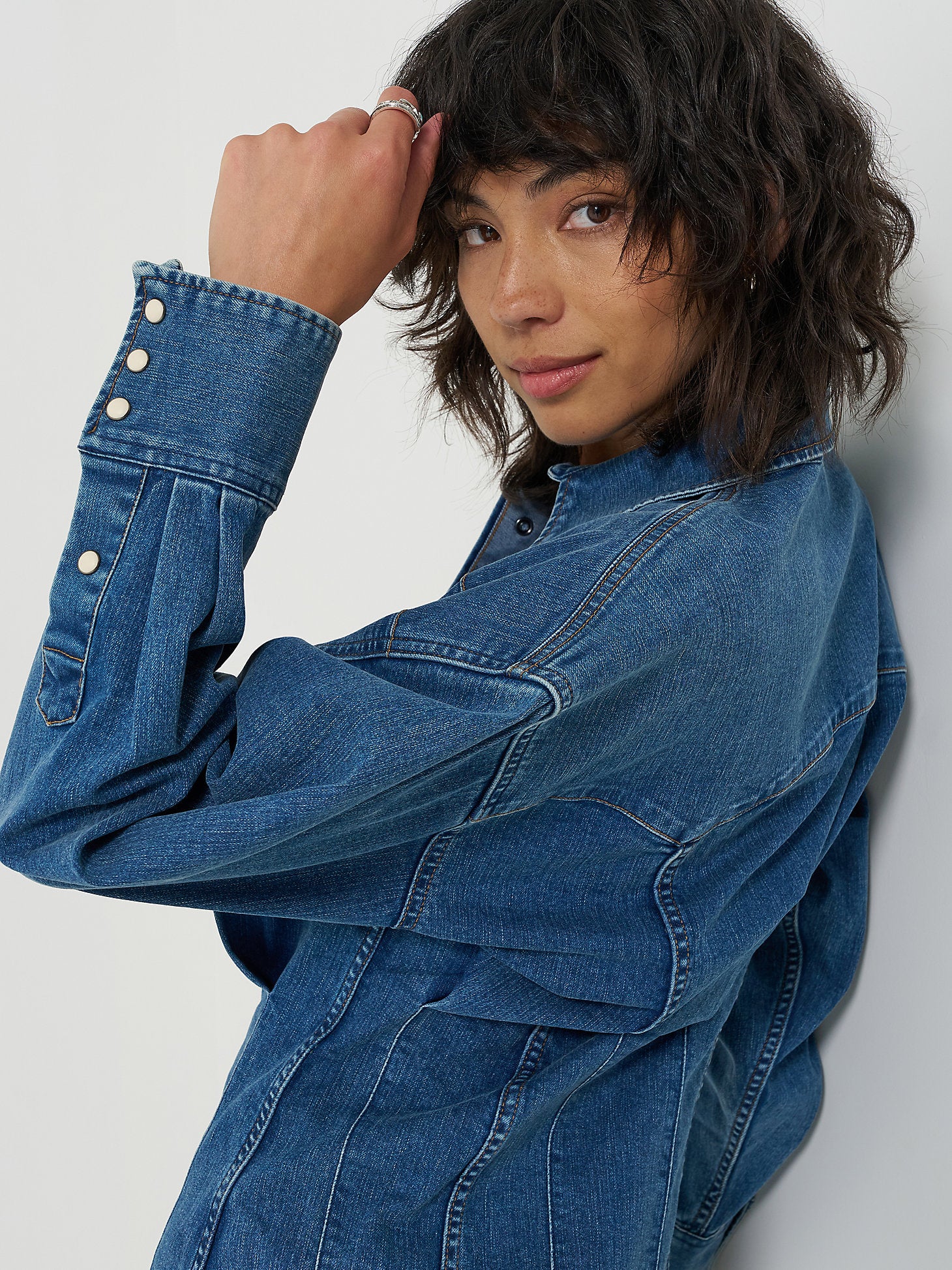 sapphire denim dress Boden Girls Denim Shirt Dress in Blue