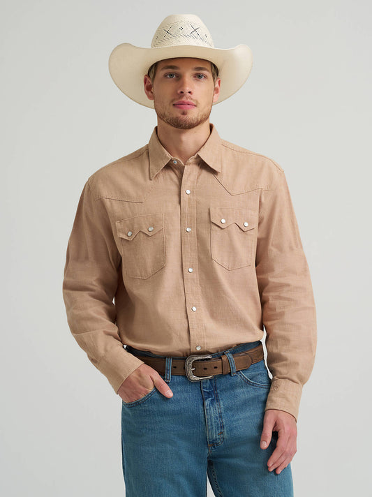 Wrangler Cody Johnson Snap Up Tan