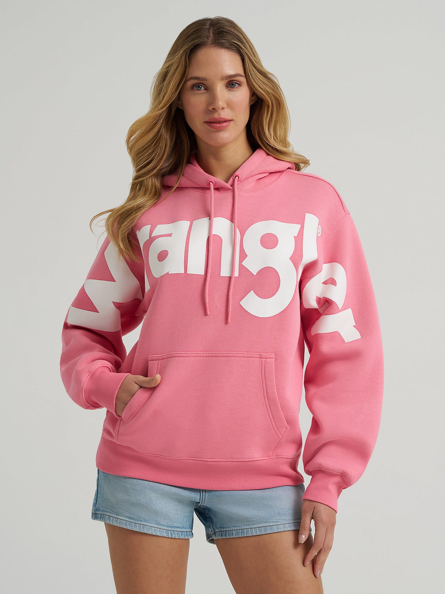 Wrangler Classic Logo Pinkl Hoodie