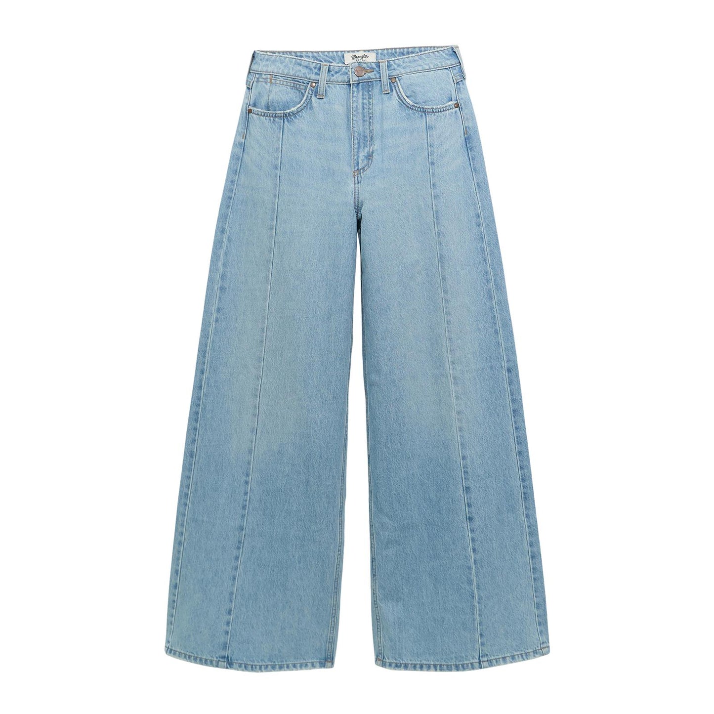 Wrangler Punchy Sky Front Seam Wide Leg