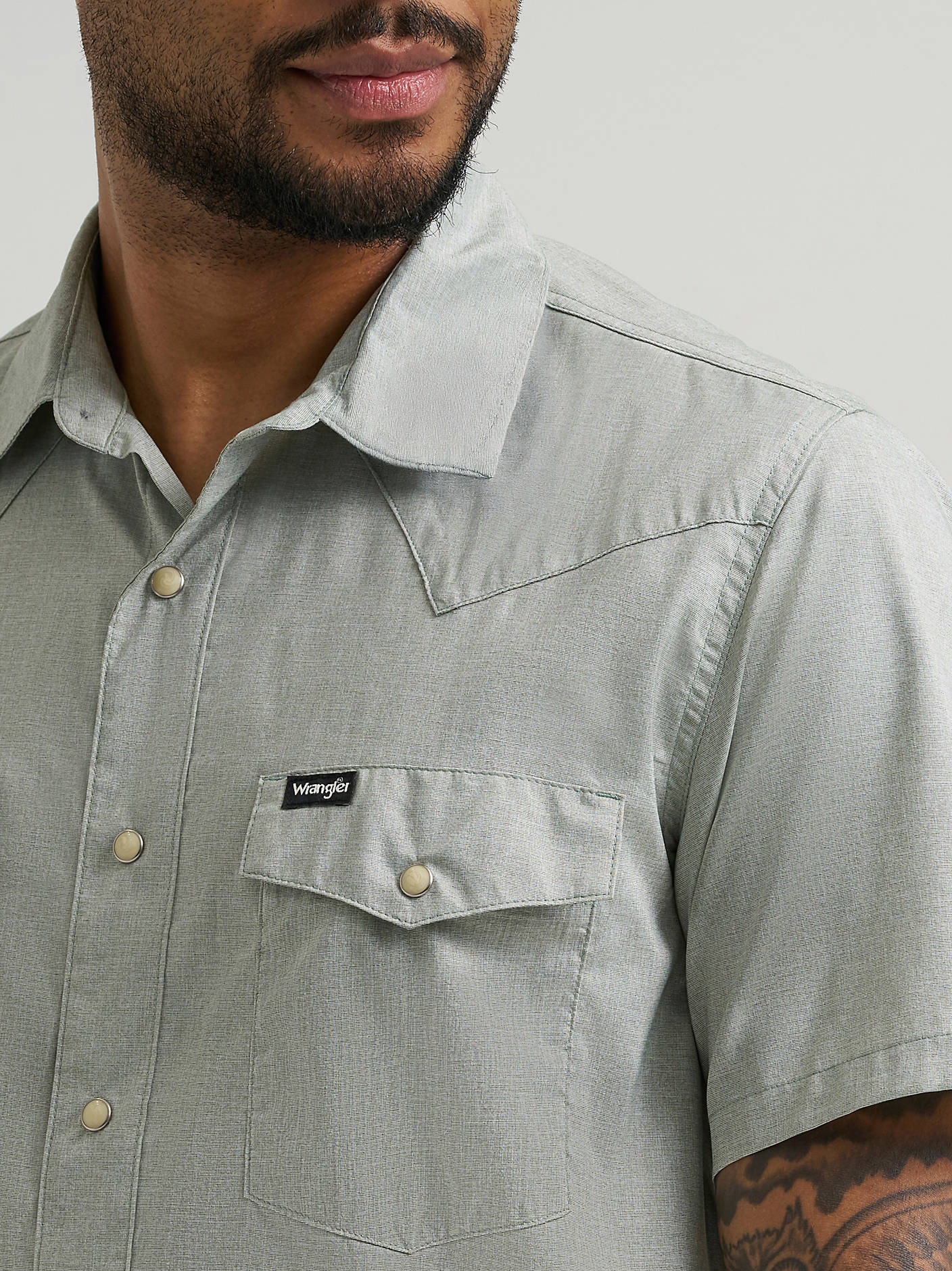 Wrangler Utility Snap Up Green