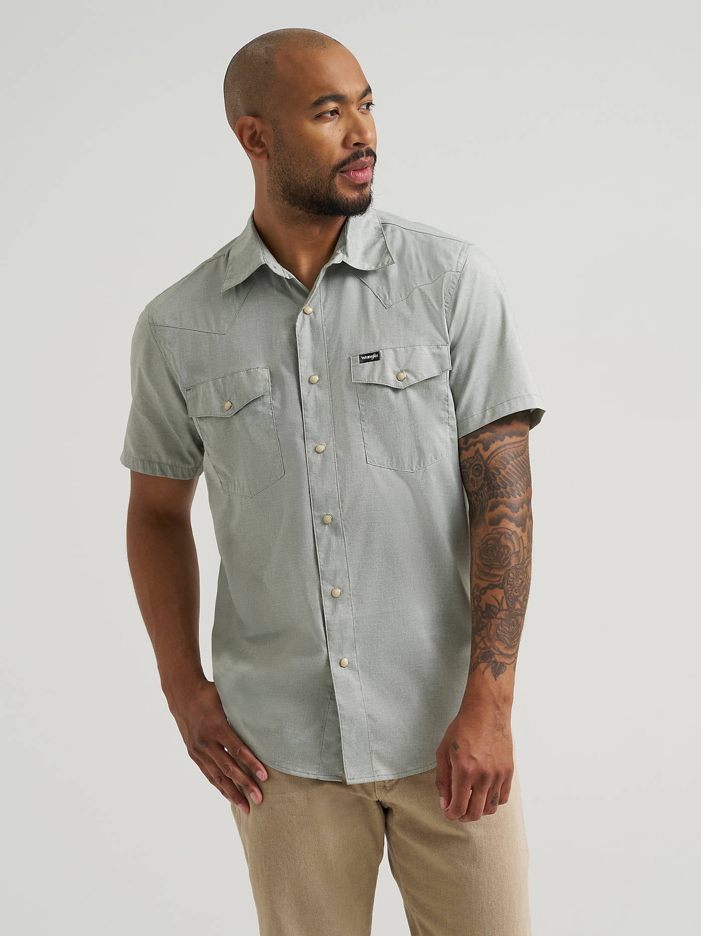 Wrangler Utility Snap Up Green