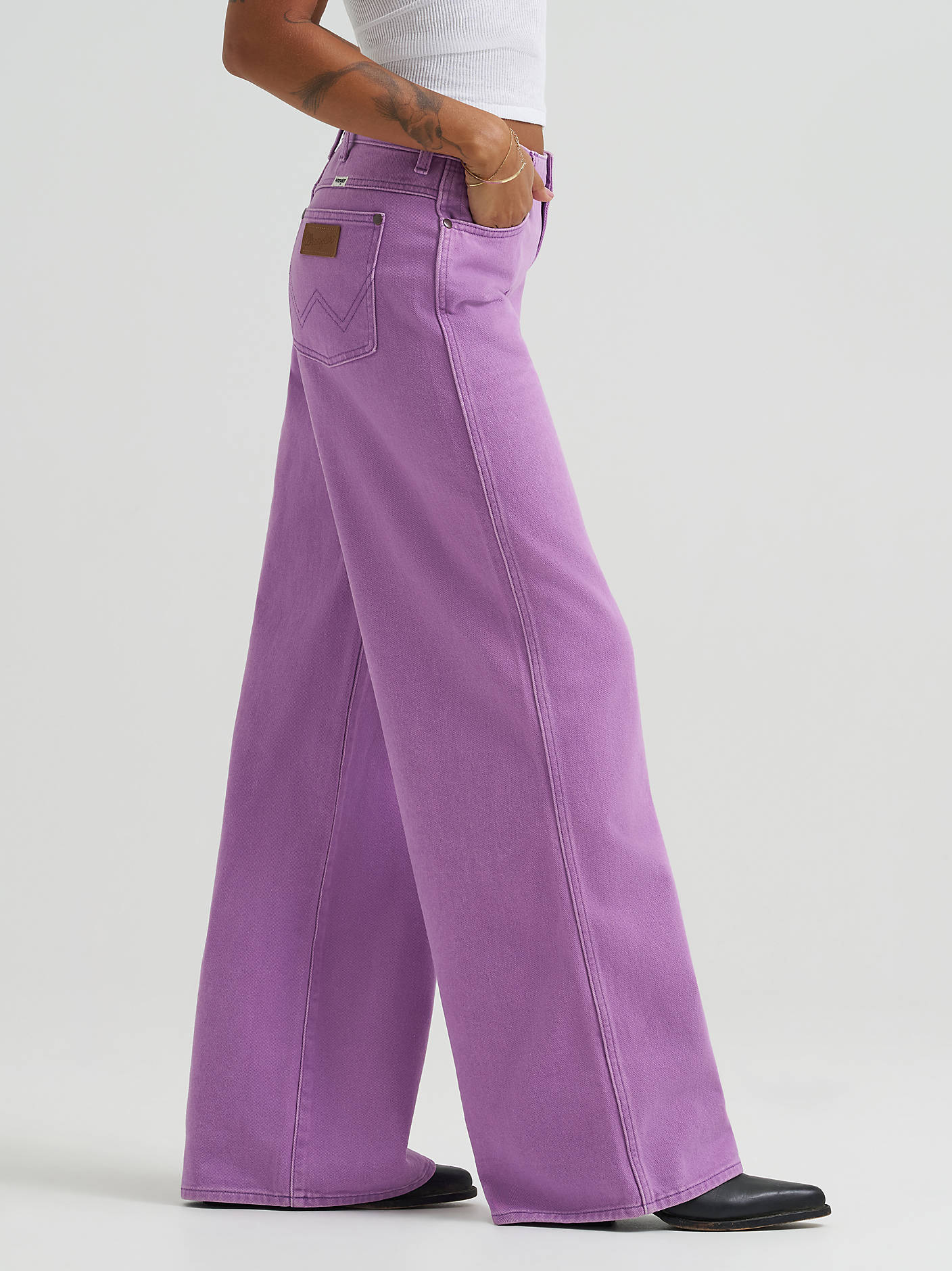 Wrangler Penelope Purple Wide Leg
