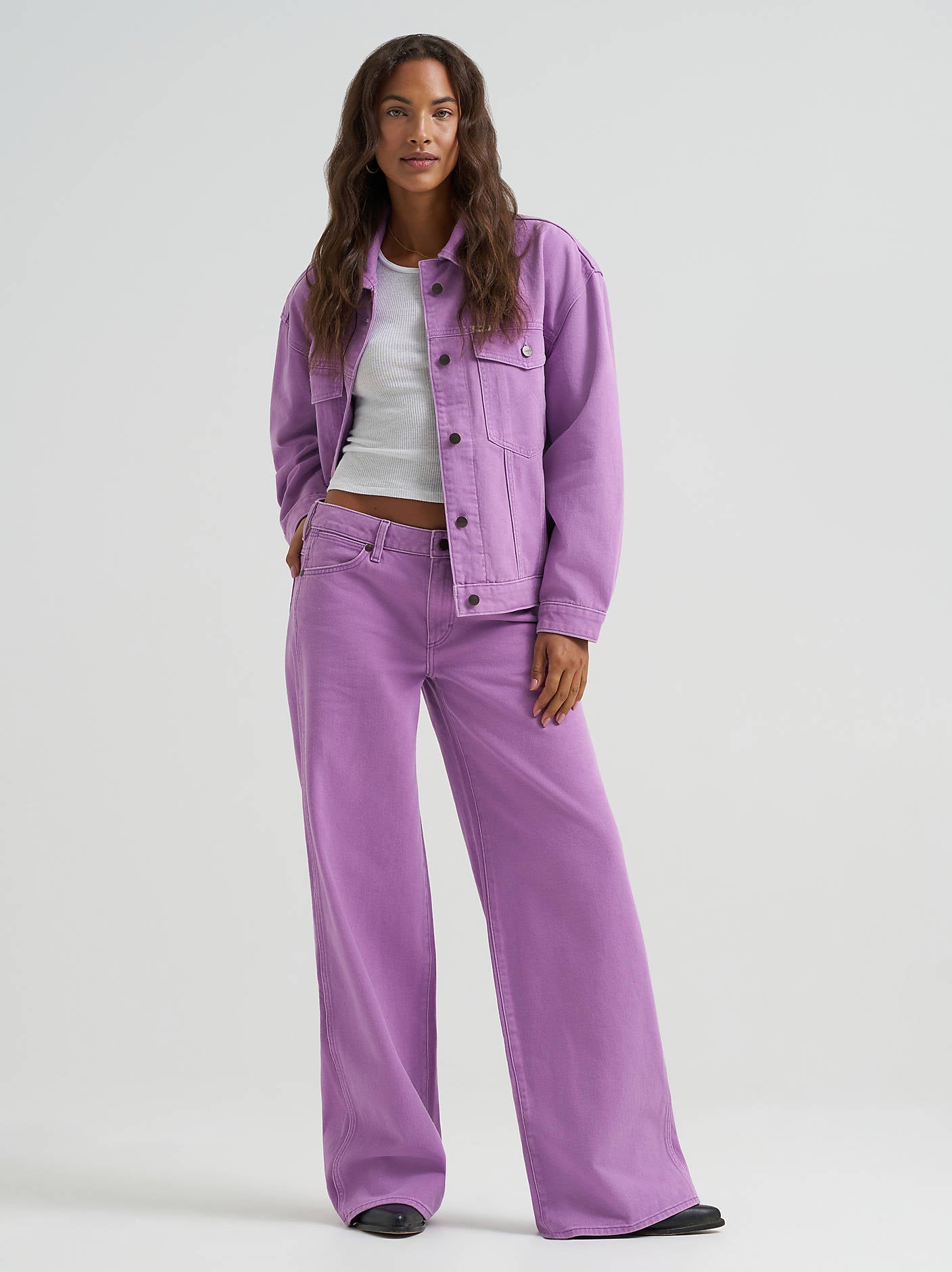 Wrangler Penelope Purple Wide Leg