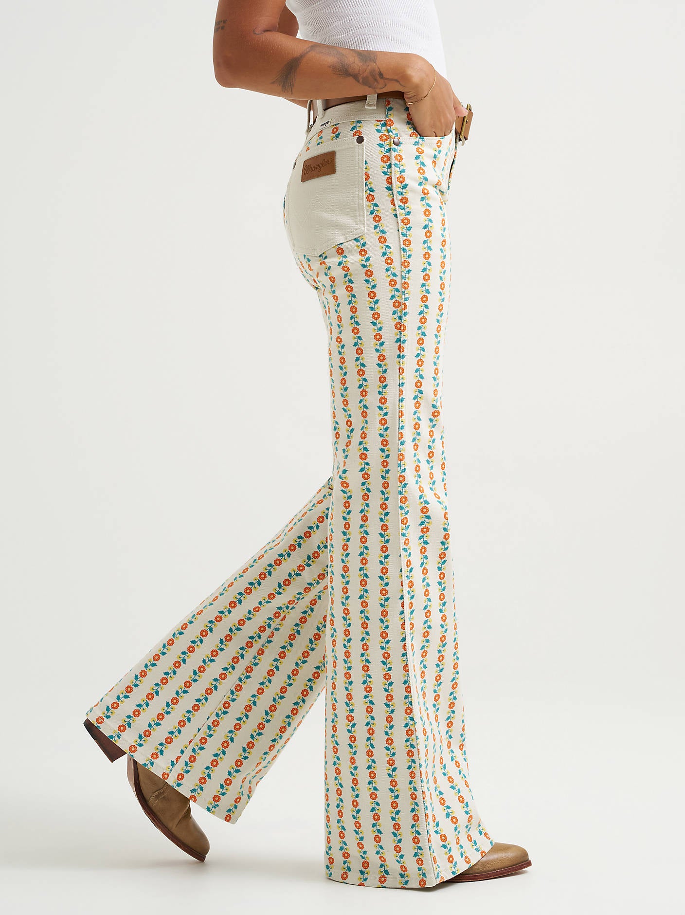Wrangler Floral 70s Flare