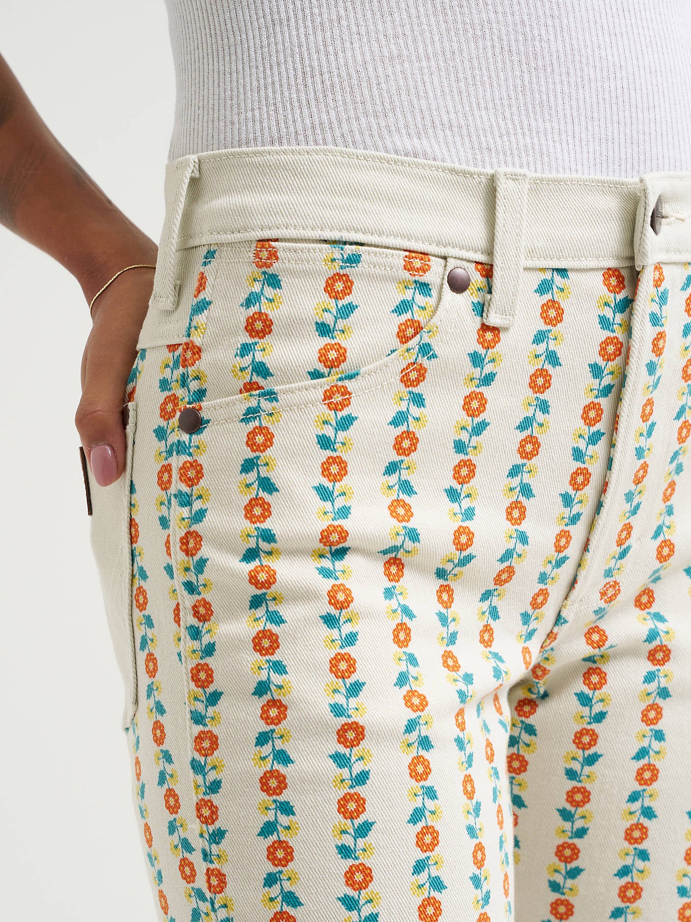 Wrangler Floral 70s Flare