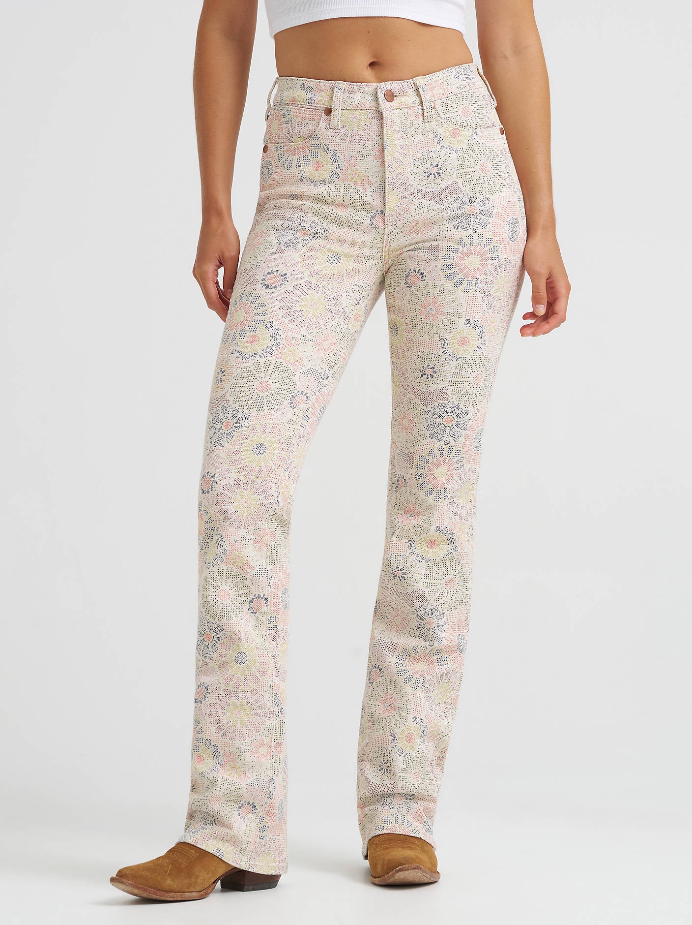Wrangler Dusty Spring Flower Garden Bootcut
