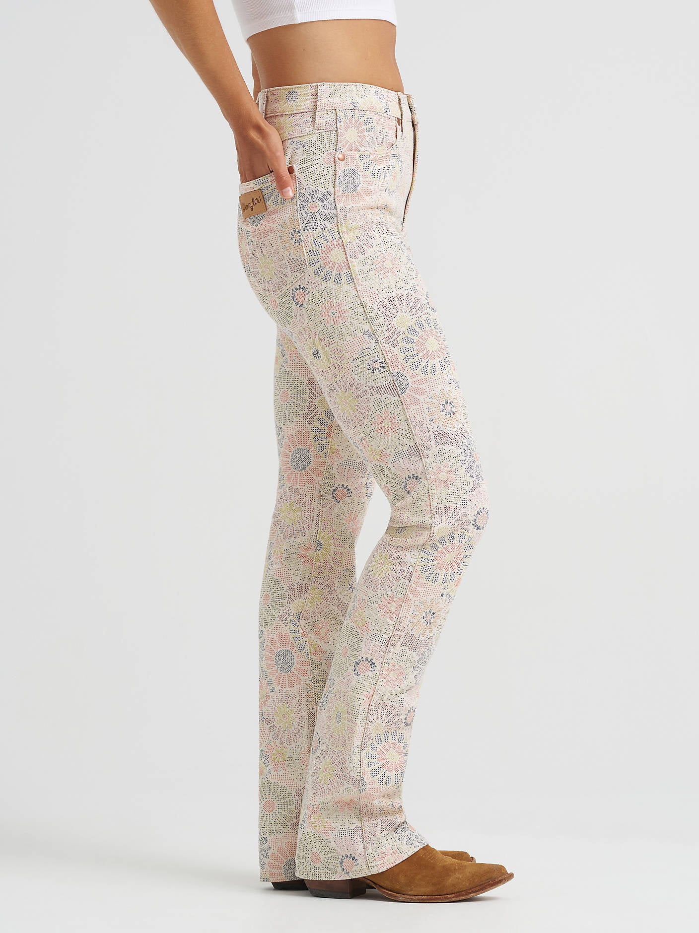 Wrangler Dusty Spring Flower Garden Bootcut