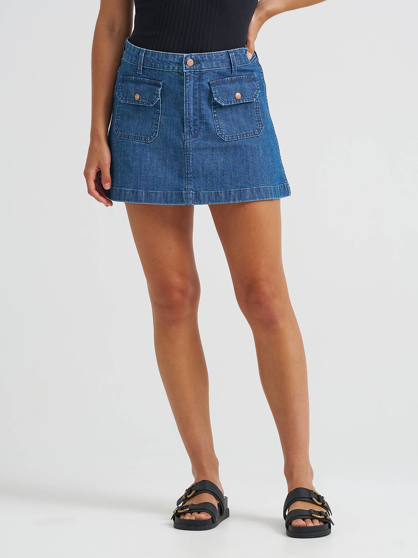 Wrangler Pockets Mini Skirt