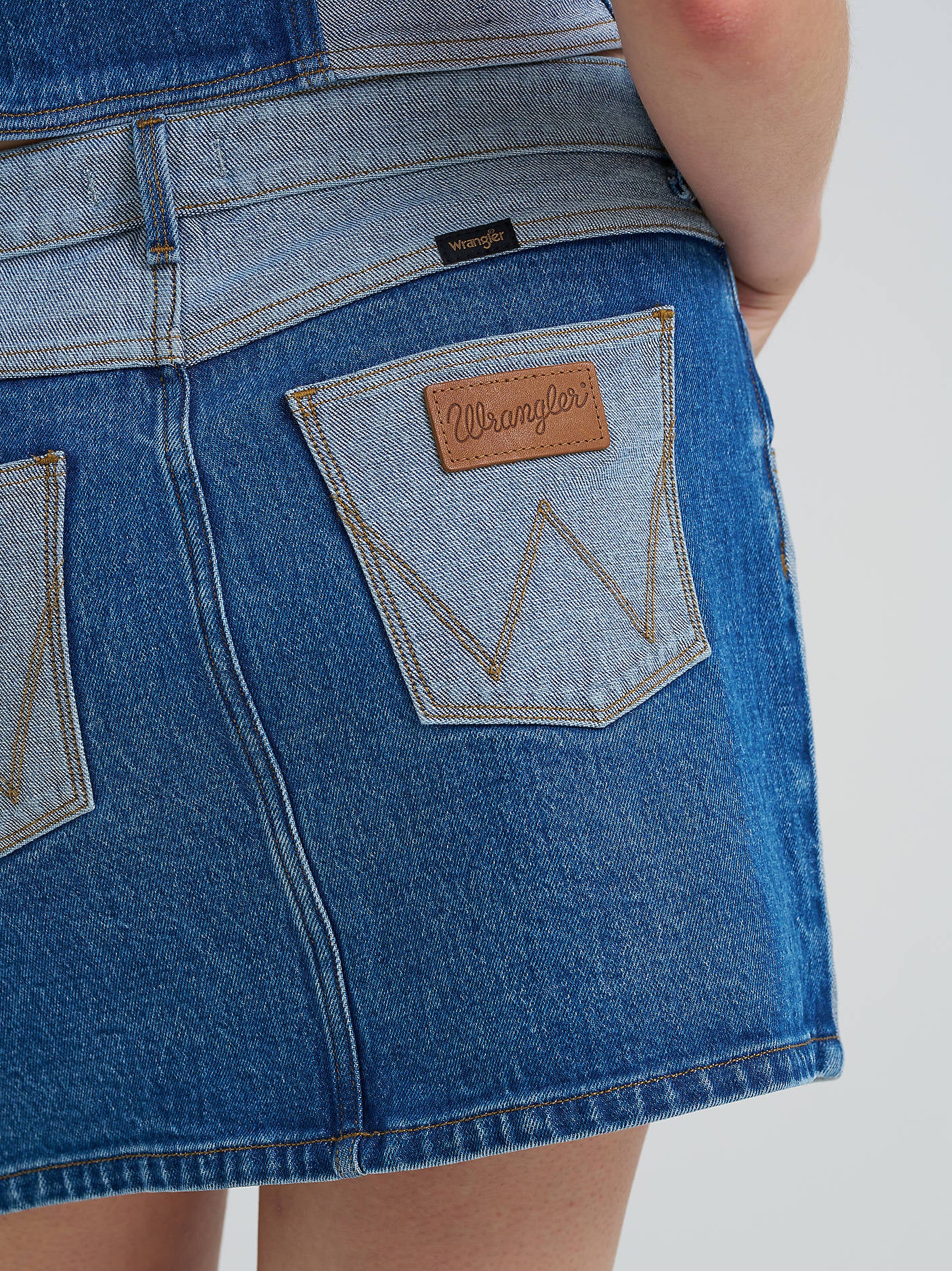 Wrangler Patchwork Mini Skirt