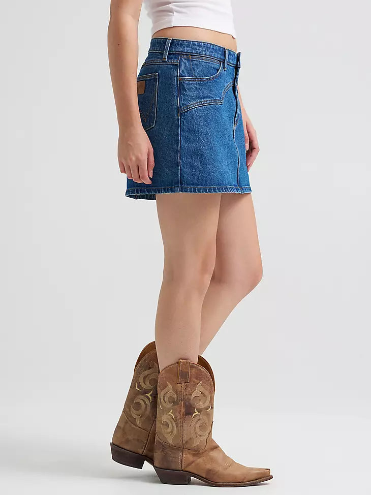 Wrangler Yoked Mini Skirt