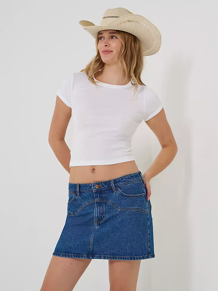 Wrangler Yoked Mini Skirt