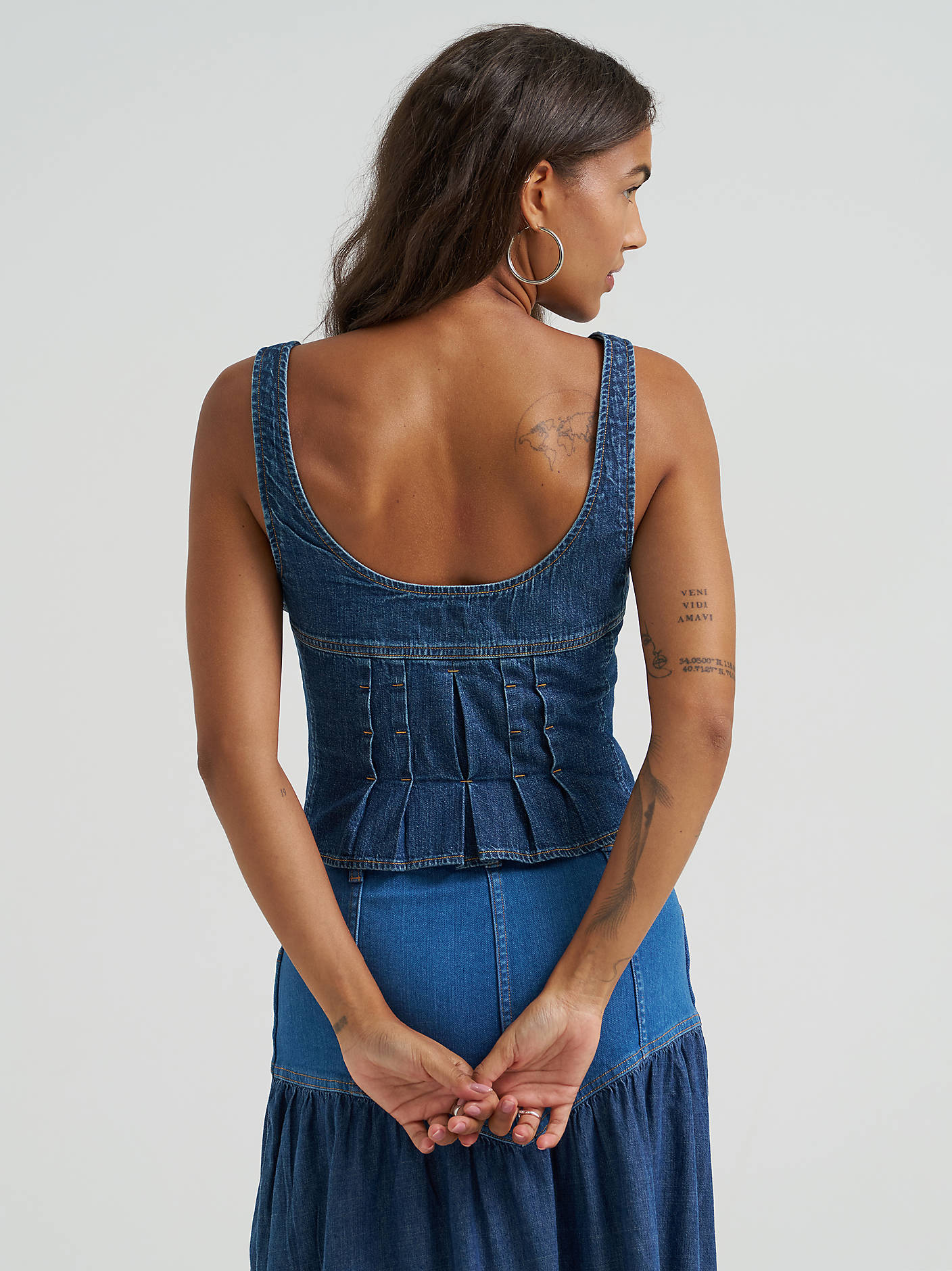 Wrangler Pintuck Corset Snap Up