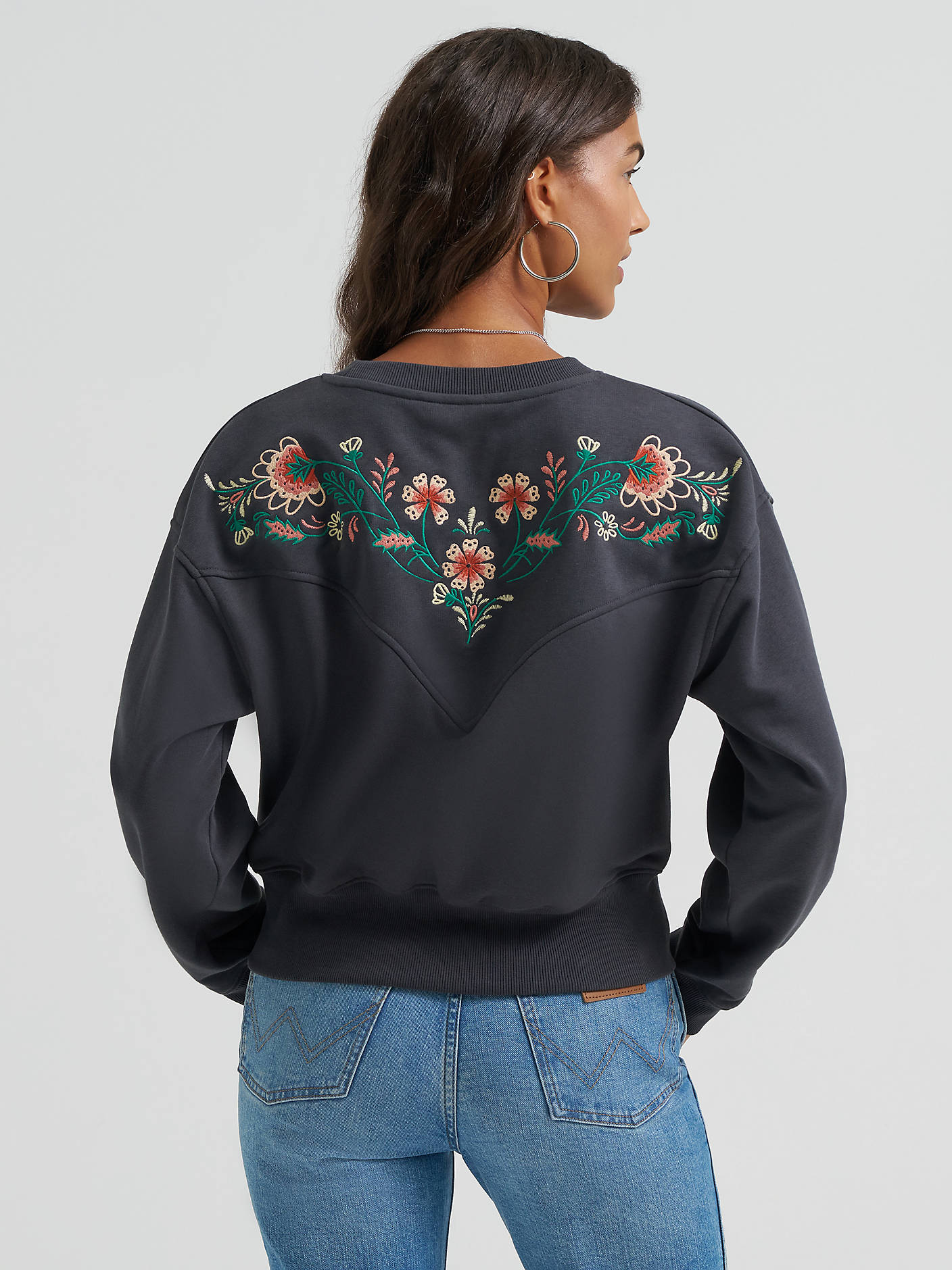 Wrangler Embroidery Yoke Crop Top