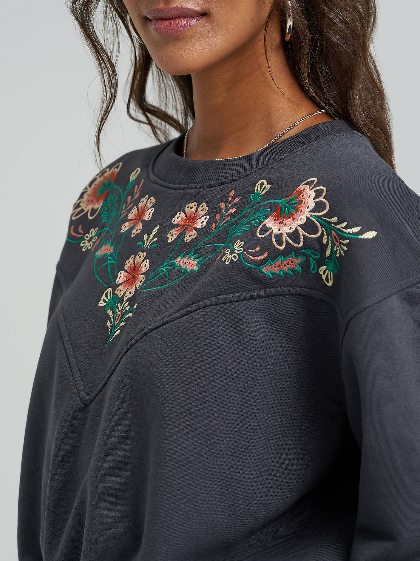 Wrangler Embroidery Yoke Crop Top