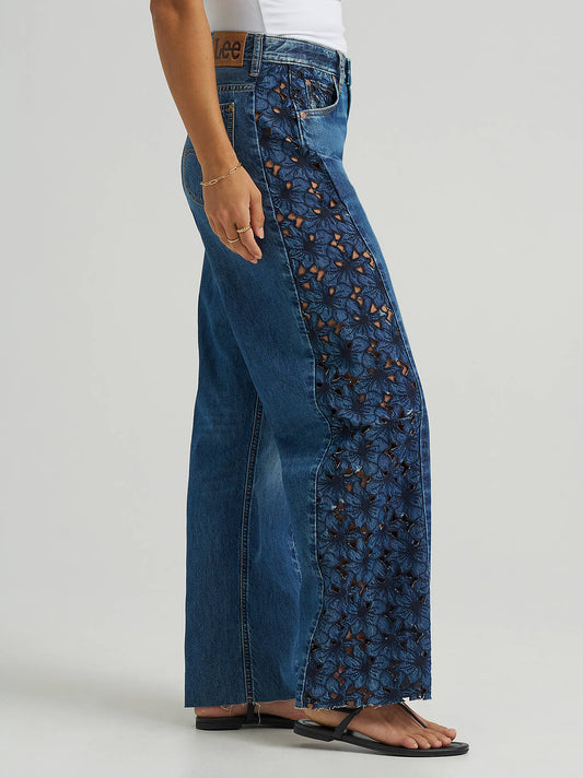 Lee Denim Lace Barrel Jean