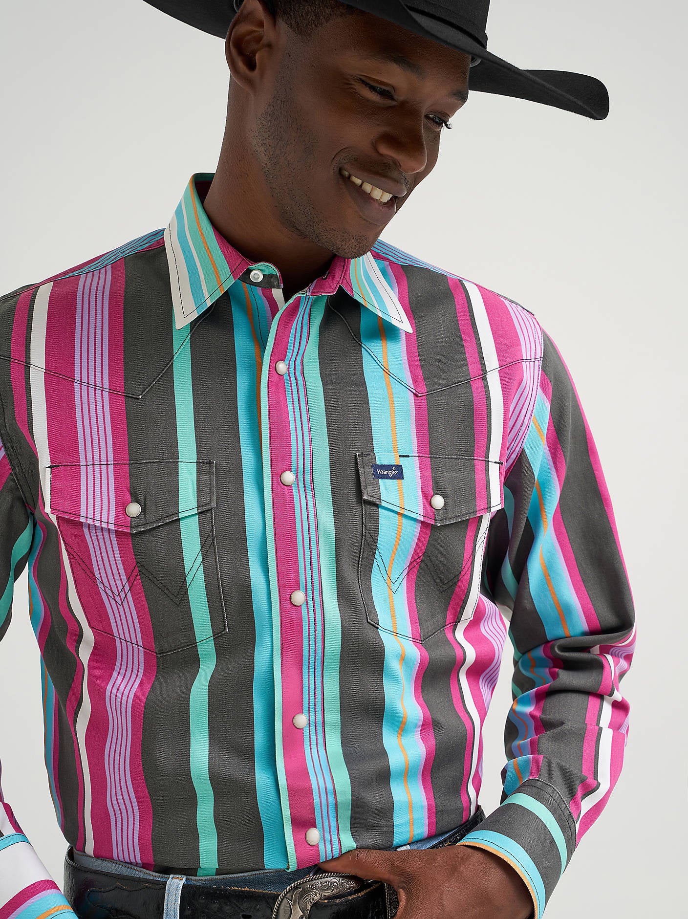 Wrangler Brushpopper Bold Multi Snap Up