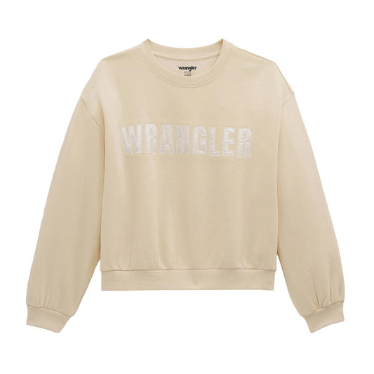 Satin Logo Crew Fleece