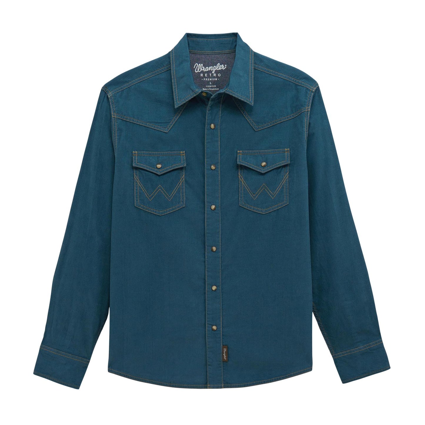 Wrangler Teal Snap Up Shirt