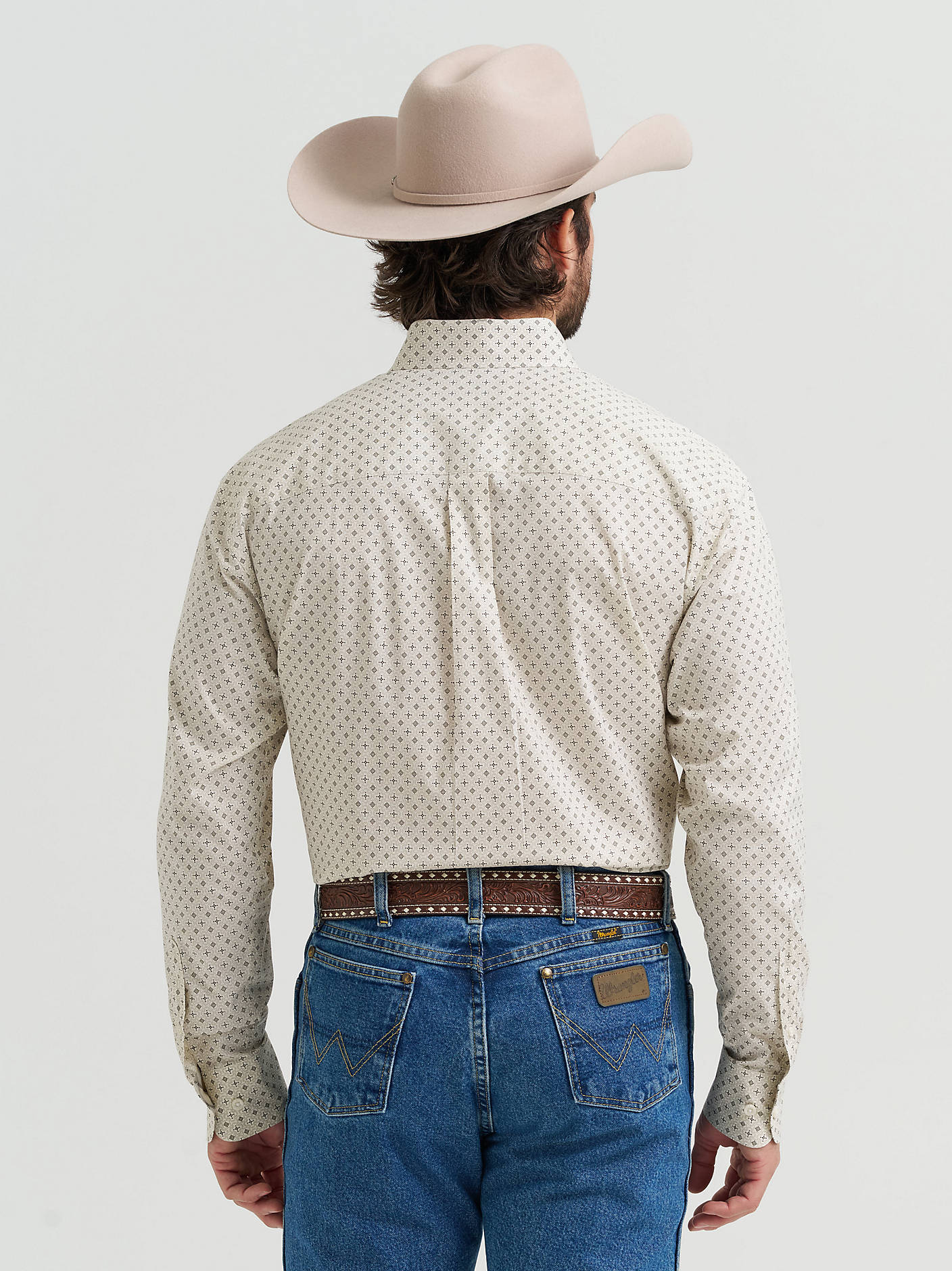 Wrangler George Strait Star Tan Men's Button Up