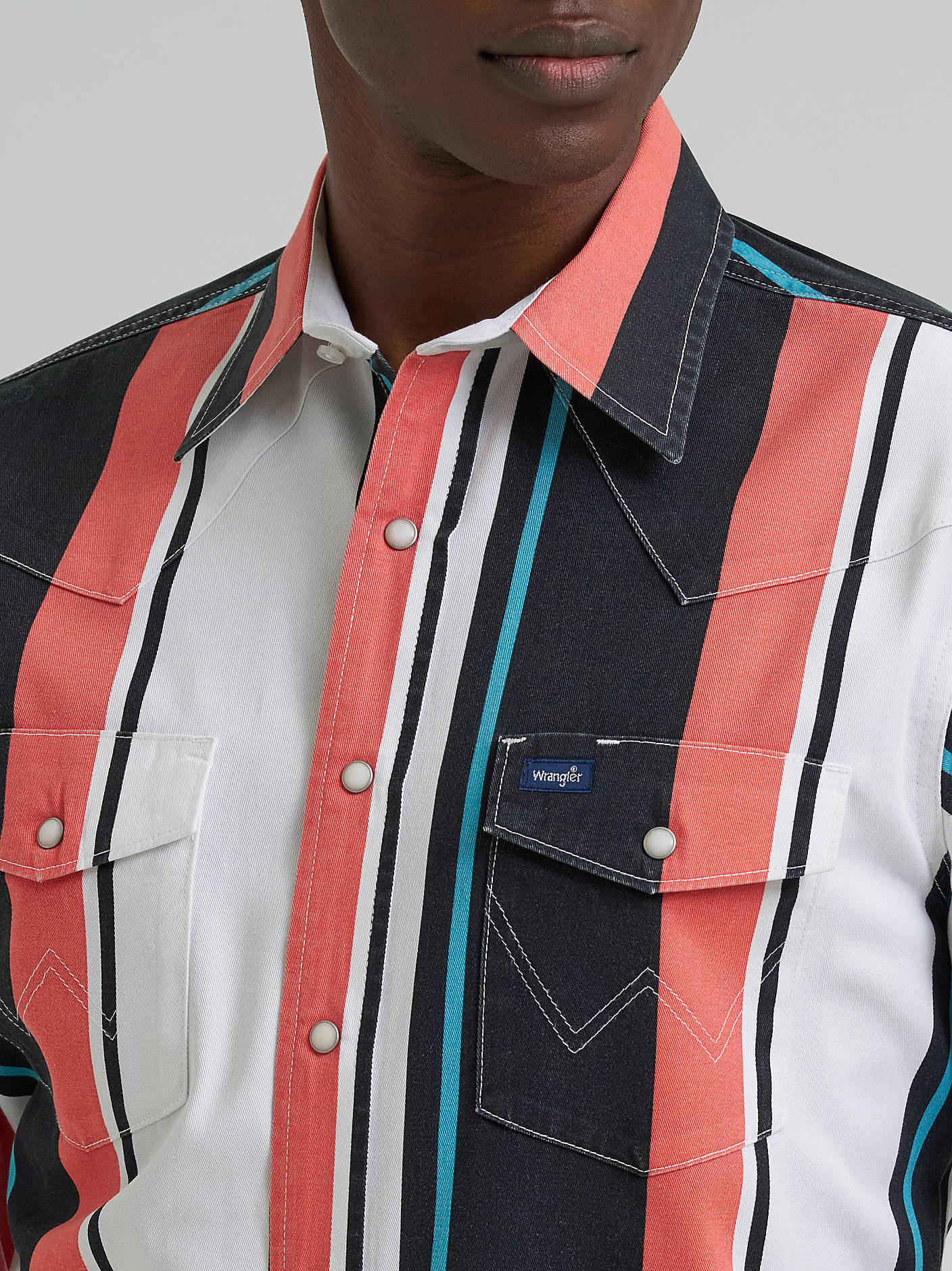 Wrangler Brushpopper Coral Snap Up