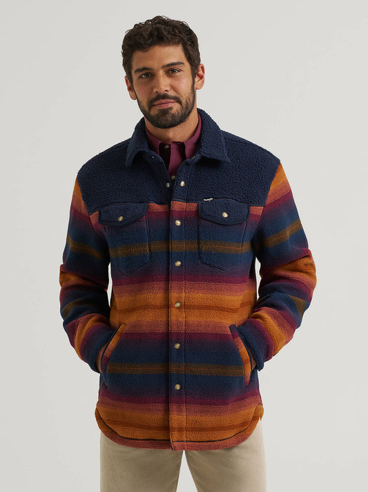Wrangler Serape Fleece Shirt Jacket