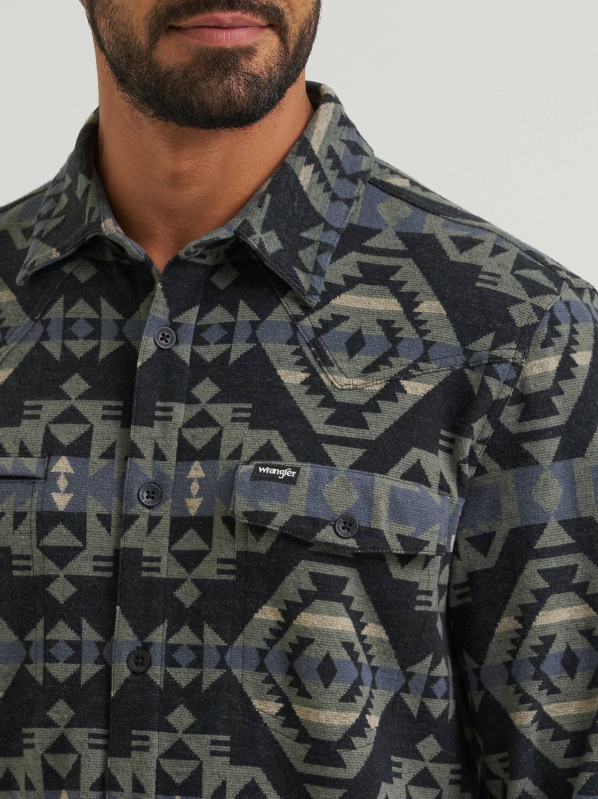 Wrangler Checotah Black Shirt Jacket