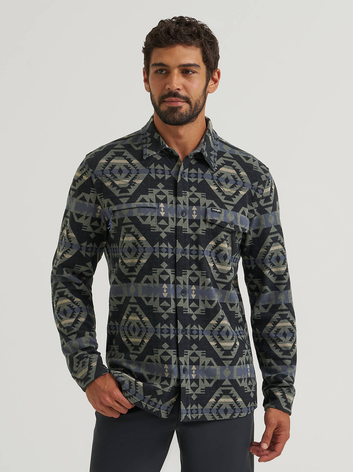 Wrangler Checotah Black Shirt Jacket