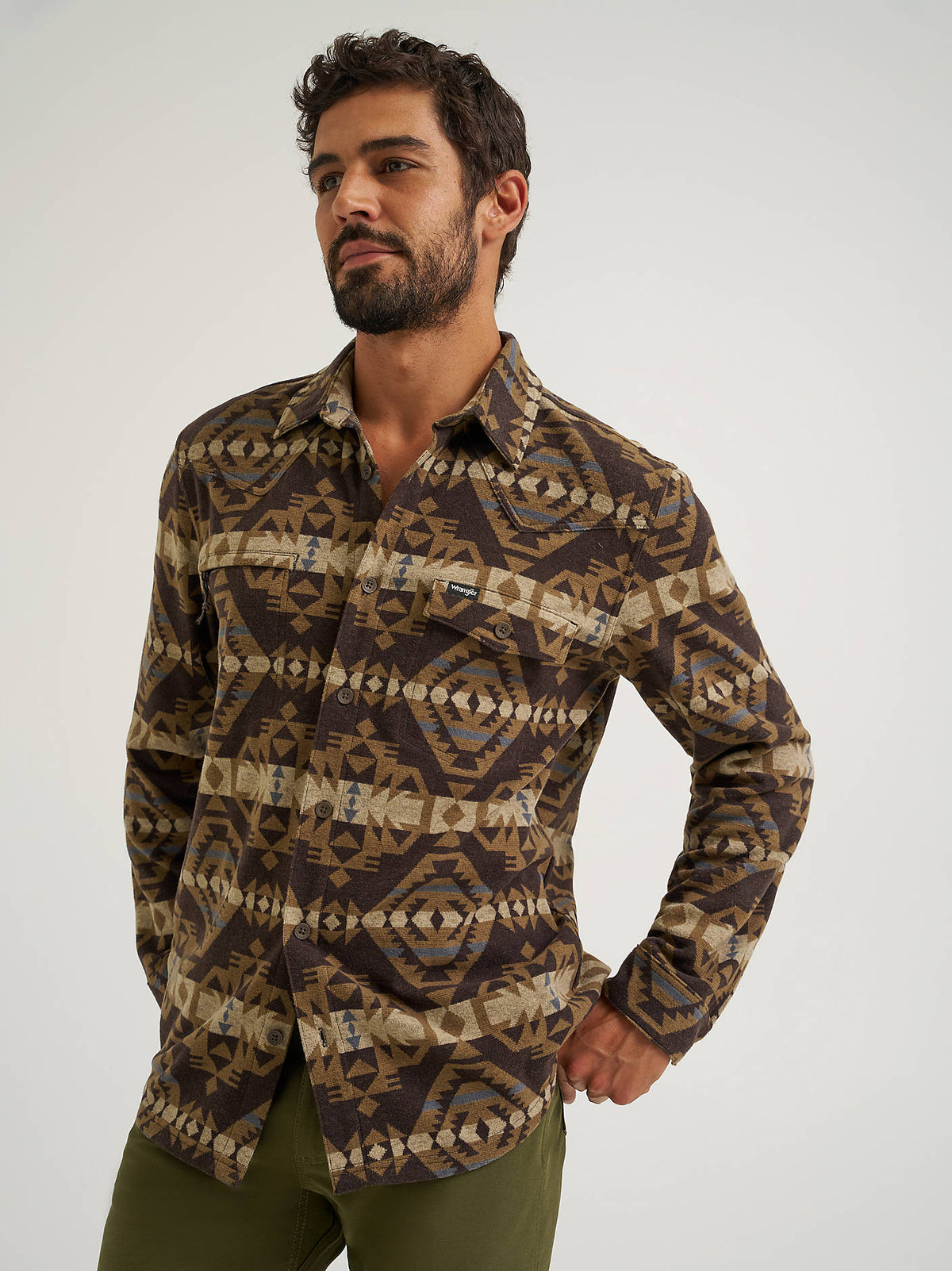 Wrangler Checotah Bark Shirt Jacket