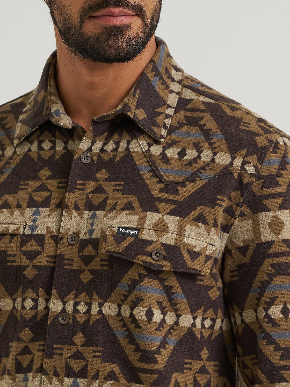 Wrangler Checotah Bark Shirt Jacket