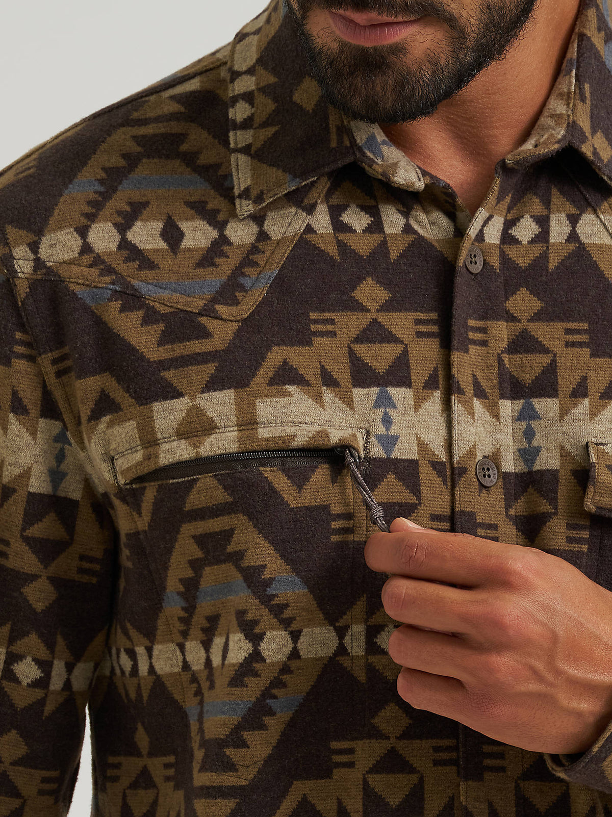 Wrangler Checotah Bark Shirt Jacket