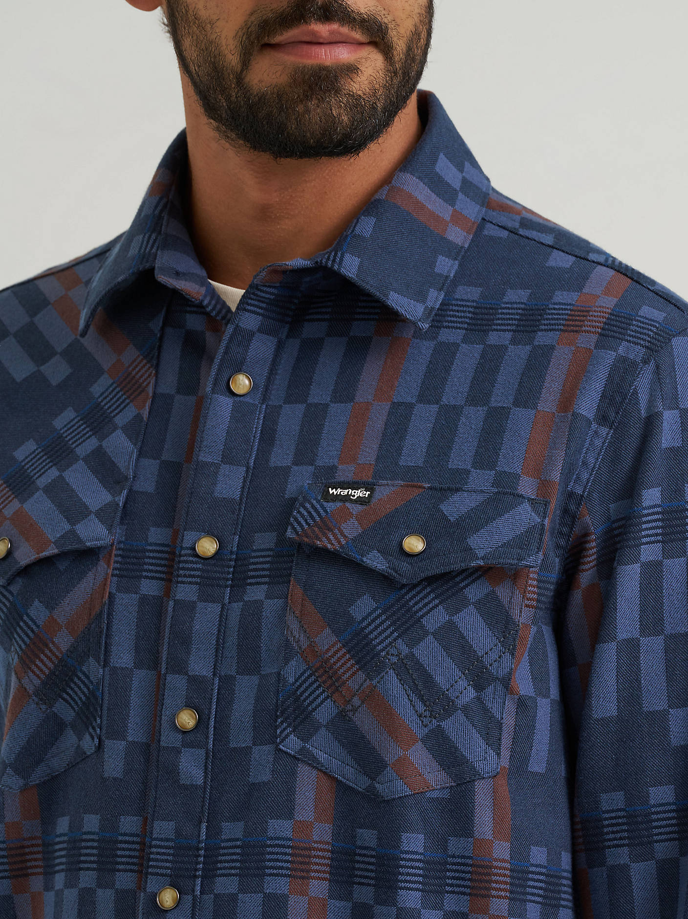 Wrangler Fractured Indigo Shirt Jacket