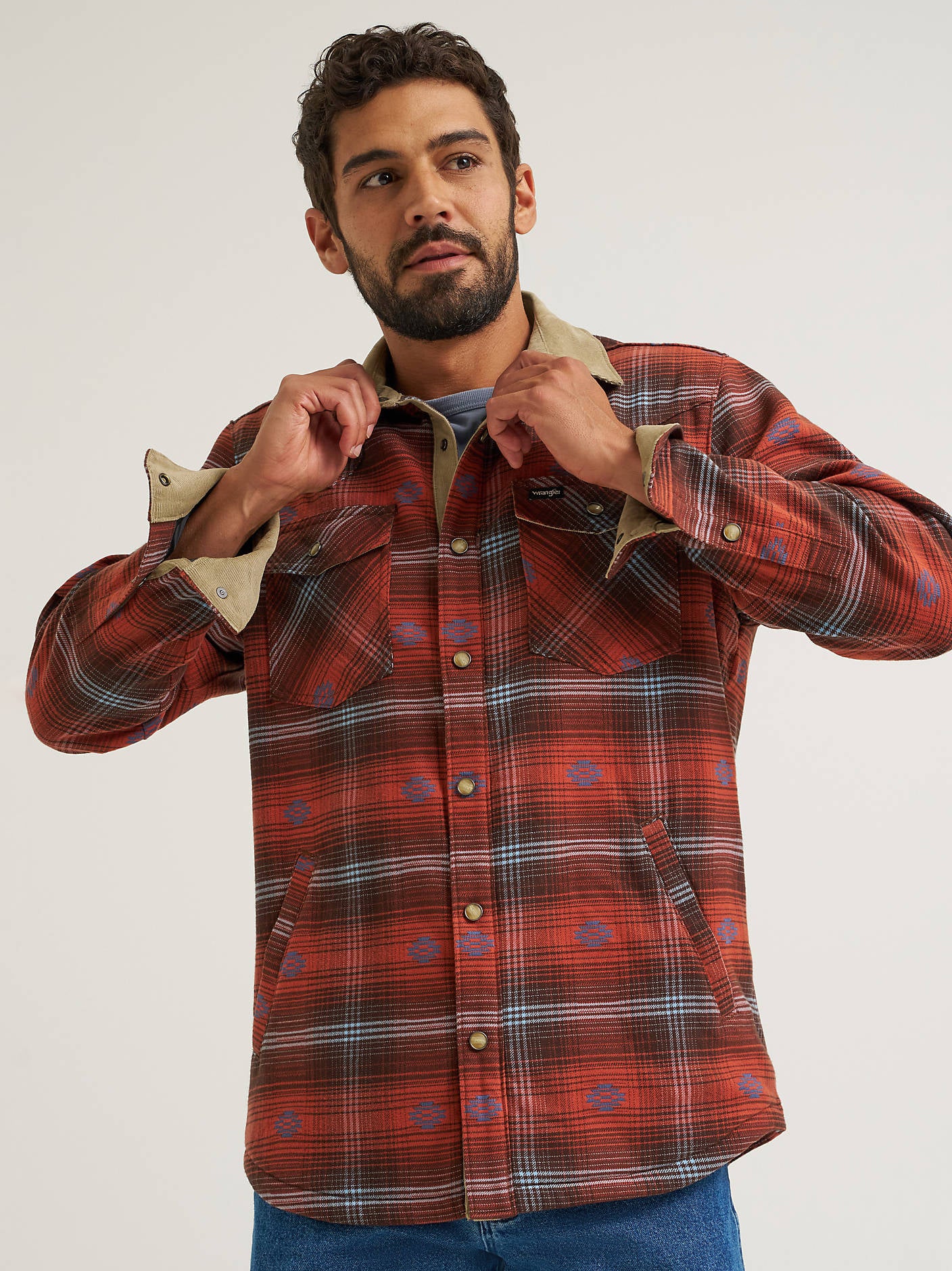 Wrangler Aztec Lumberjack Shirt Jacket