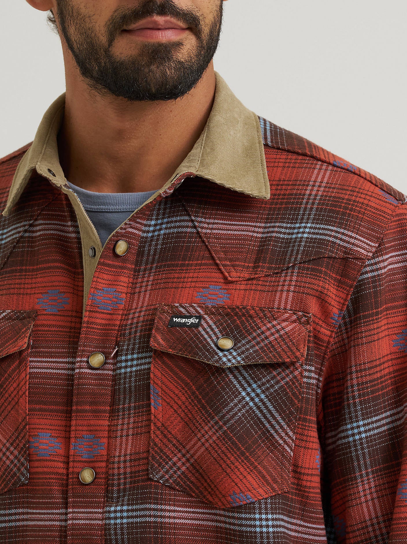 Wrangler Aztec Lumberjack Shirt Jacket