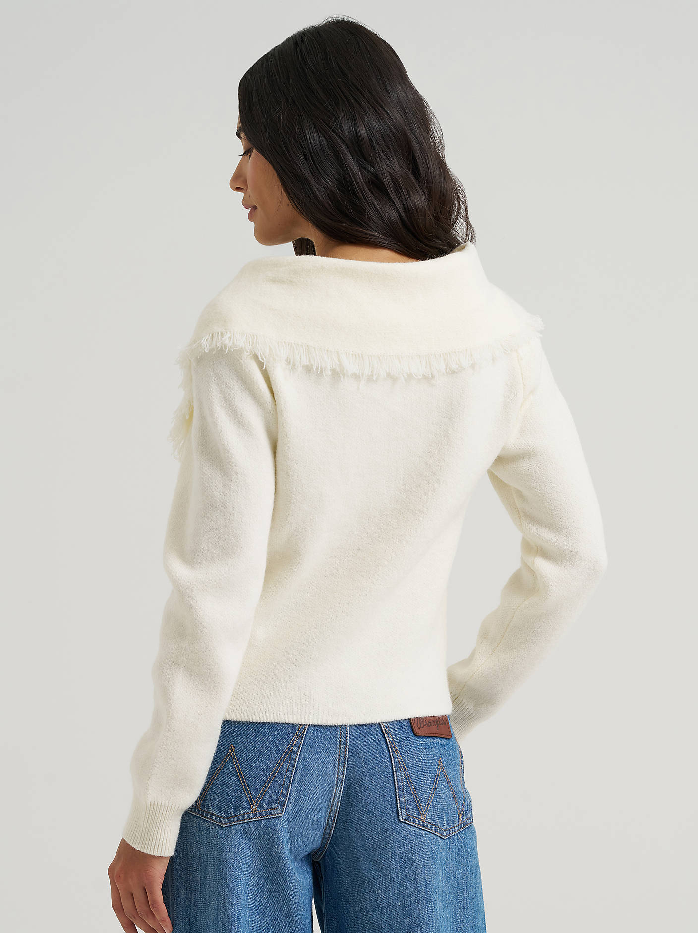 Jill Cream Fringed Cardi
