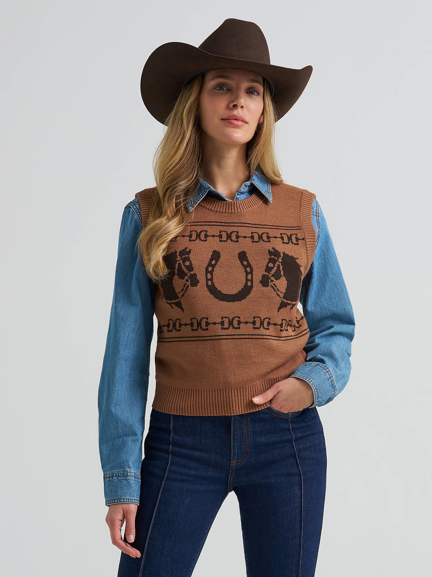 Horses Bourbon Sweater Vest