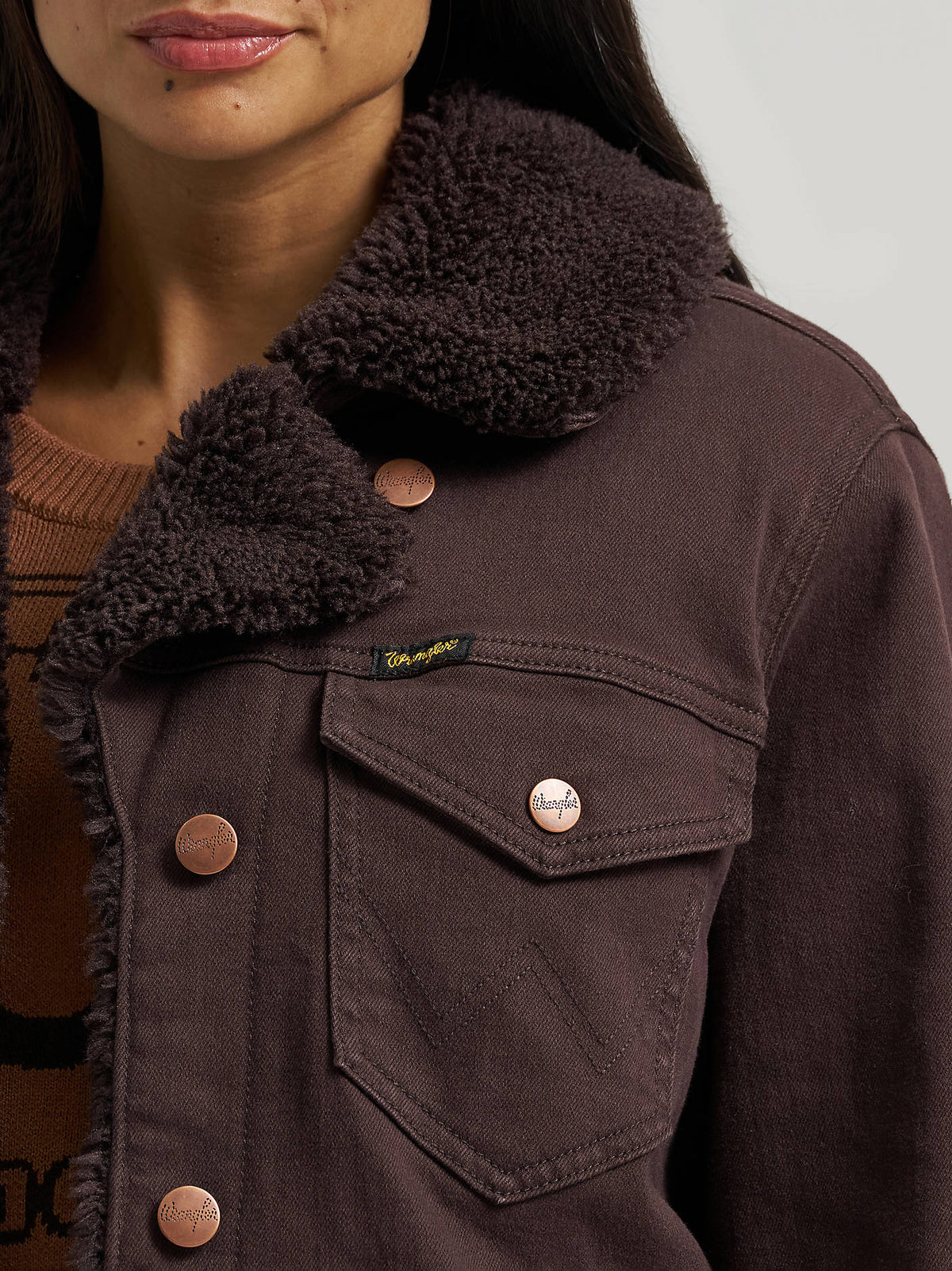 Wrangler Chocolate Sherpa Coat