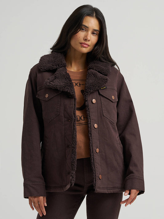 Wrangler Chocolate Sherpa Coat