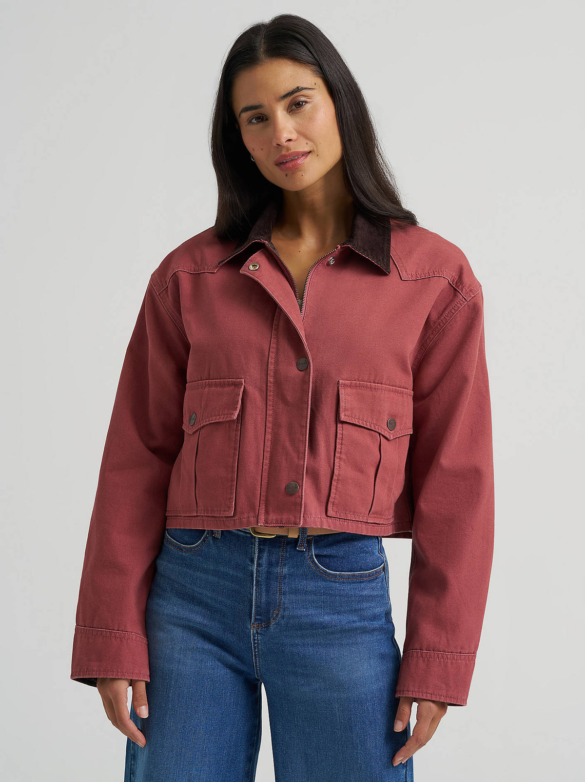 Wrangler Rose Denim Cropped Jacket