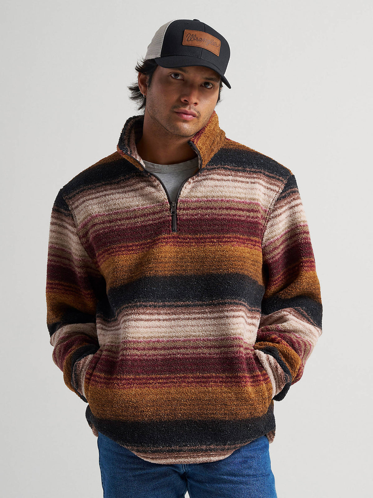 Wrangler Serape Hay Away Sherpa Pullover